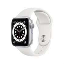 Умные часы Apple Watch Series 6 40 мм (алюминий серебристый/белый спортивный)