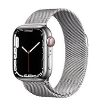 Apple Watch Series 7 LTE, 41мм, Silver Stainless Steel Case with Milanese Loop