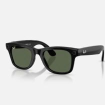 RAY-BAN META GEN 2 WAYFARER Shiny Black G-15 Green